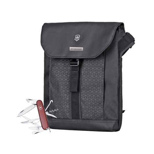 Paquete Victorinox de Mochila ADVENTURE TRAVELER DELUXE y Navaja CLIMBER de 14 Funciones.