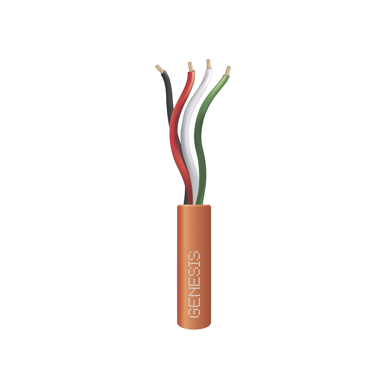 Bolsa de 152 Metros /  Cable de Cobre / 4x22 AWG / Riser / Para Interior / Color Naranja / Para Aplicaciones de Alarmas de Intrusión y Automatización