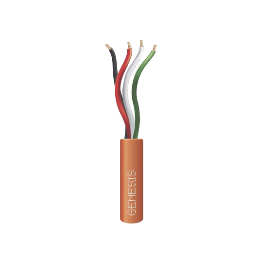 Bolsa de 152 Metros /  Cable de Cobre / 4x22 AWG / Riser / Para Interior / Color Naranja / Para Aplicaciones de Alarmas de Intrusión y Automatización