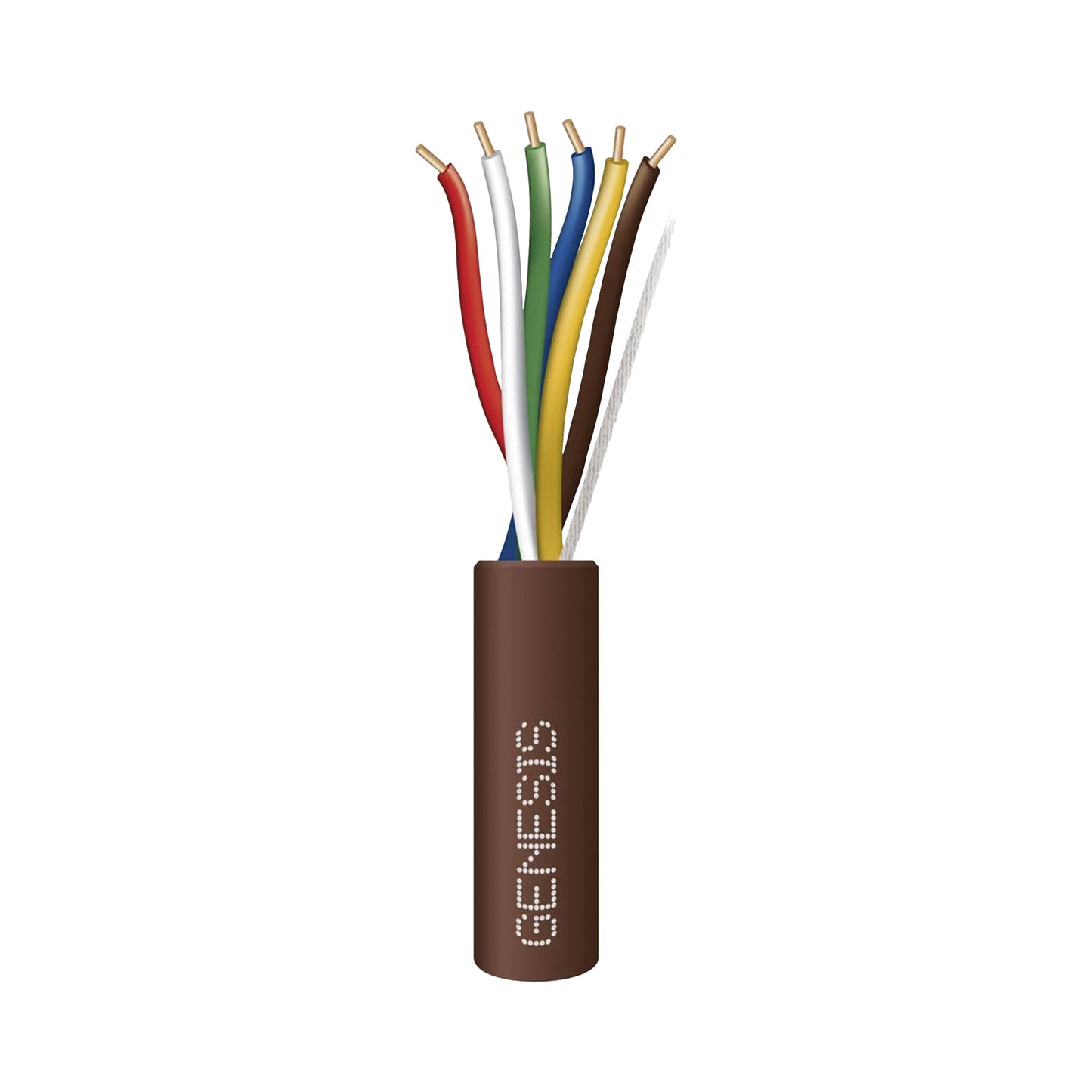 Cable en Bolsa de 76 Metros /  Cable de Cobre / 6x20 AWG / Tipo CL2 / Para Interior / Color Café / Para Aplicaciones de Alarmas de Intrusión y Automatización