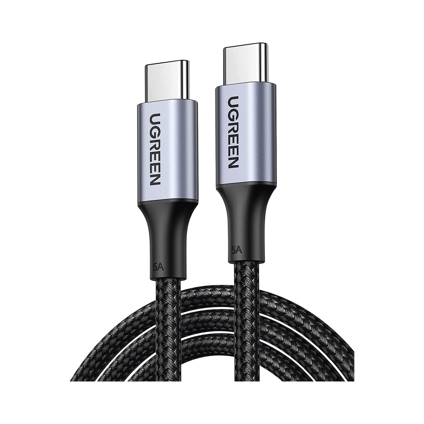 Cable USB-C a USB-C | 1 Metro | Carga Rápida de hasta 100W | Transferencia de datos de 480 Mbps | PD3.0 | QC4.0/3.0/2.0 | FPC | AFC | Protección Integrada| Caja de Aluminio | Nylon Trenzado |Color Negro | 2 años de Garantía.