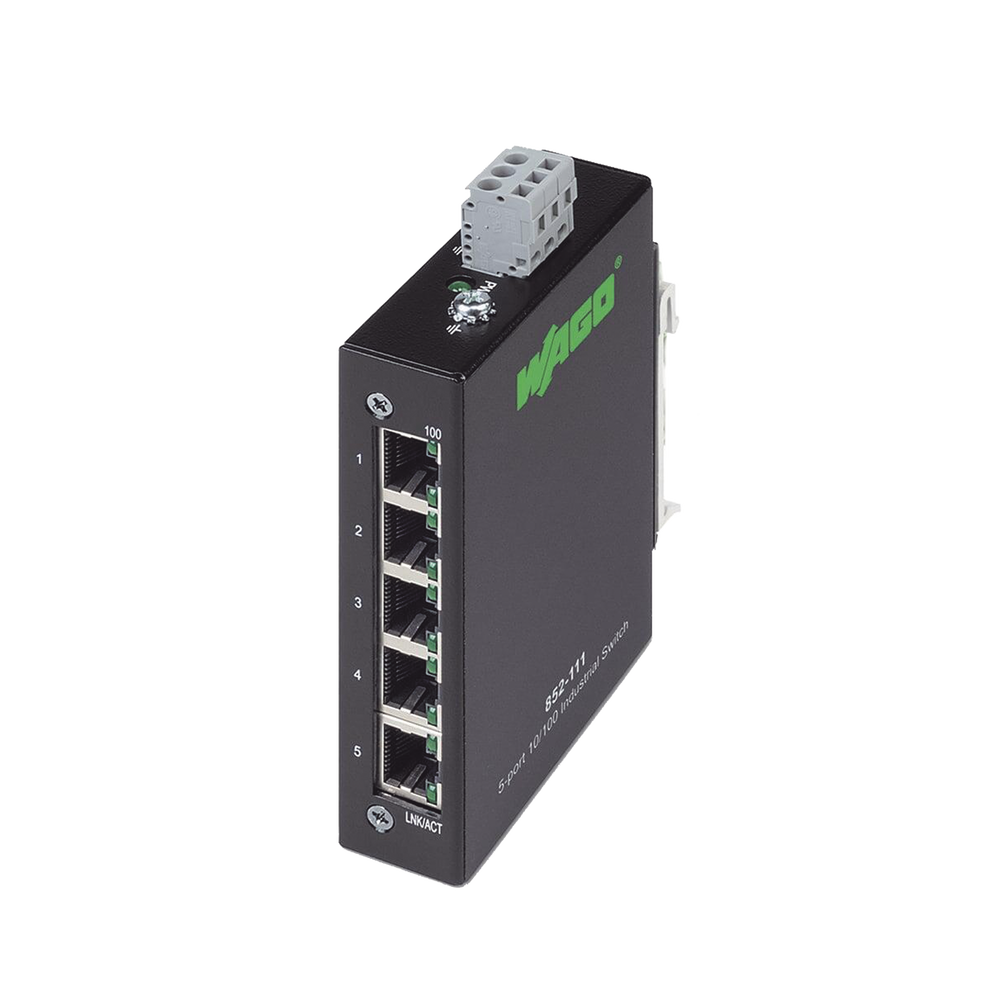 Industrial ECO Switch 5 puertos 100 Base-T Negro