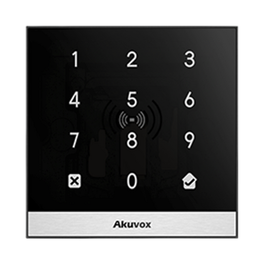 Teclado de Control de Acceso Inteligente / Administración 100% en la Nube / Interfaz WEB / POE / Lector Prox 125 kHz / MIFARE 13.56MHz / NFC / APP Smart Plus / Control de 1 Puerta / PIN Para Visitas / IP65