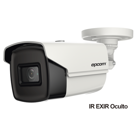 Bala TURBOHD 4K (8 Megapixeles) / Gran Angular 102º  / Lente 2.8 mm / Exterior IP67 / IR EXIR 60 mts / dWDR