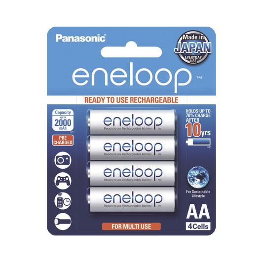 Batería Recargable AA 1.2V ENELOOP / Ni-HM / Paquete de 4 Baterías