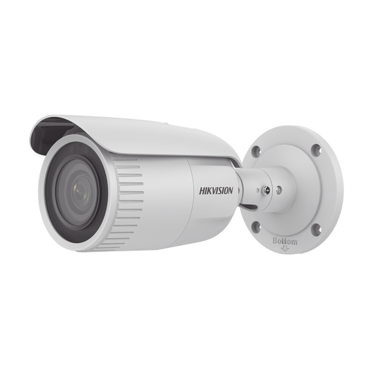 Bala IP 4 Megapixel / Lente Mot. 2.8 - 12 mm / 30 mts IR / H.265+ / Exterior IP67 / WDR 120 dB / Metal  / PoE / ONVIF