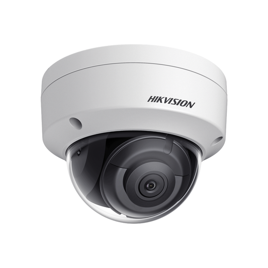 Domo IP 4 Megapixel / Lente 2.8 mm / 30 mts IR EXIR / Exterior IP67 / IK10 /  WDR 120 dB / PoE / ACUSENSE (Evita Falsas Alarmas) / Entrada y Salida de Audio y Alarma / MicroSD / ONVIF