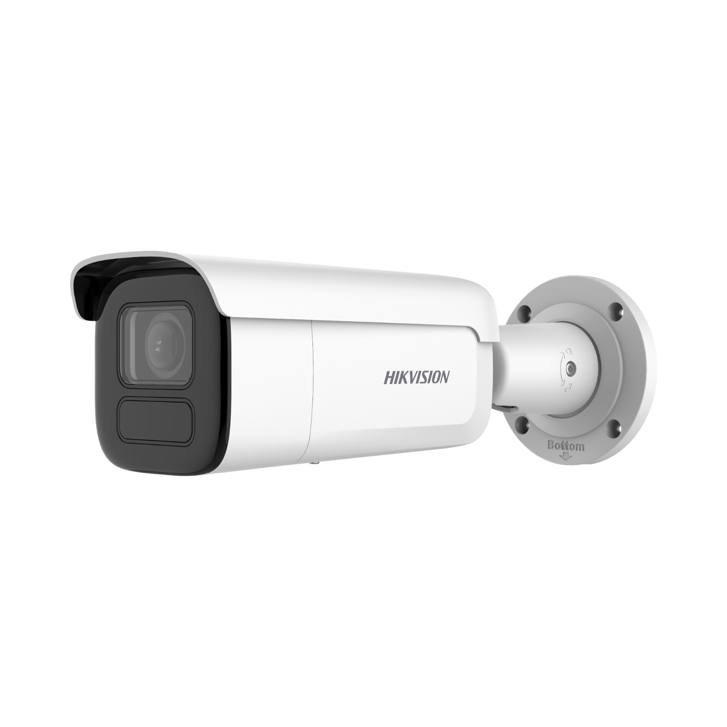 Bala IP 4 Megapixel / Lente Mot. 2.8 a 12 mm / 60 mts IR EXIR / Anticorroción / IP67 / IK10 / DARKFIGHTER / WDR 120 dB / PoE / ACUSENSE (Filtro de Falsas Alarmas) / Entrada y Salida de Audio y Alarmas / Micro SD