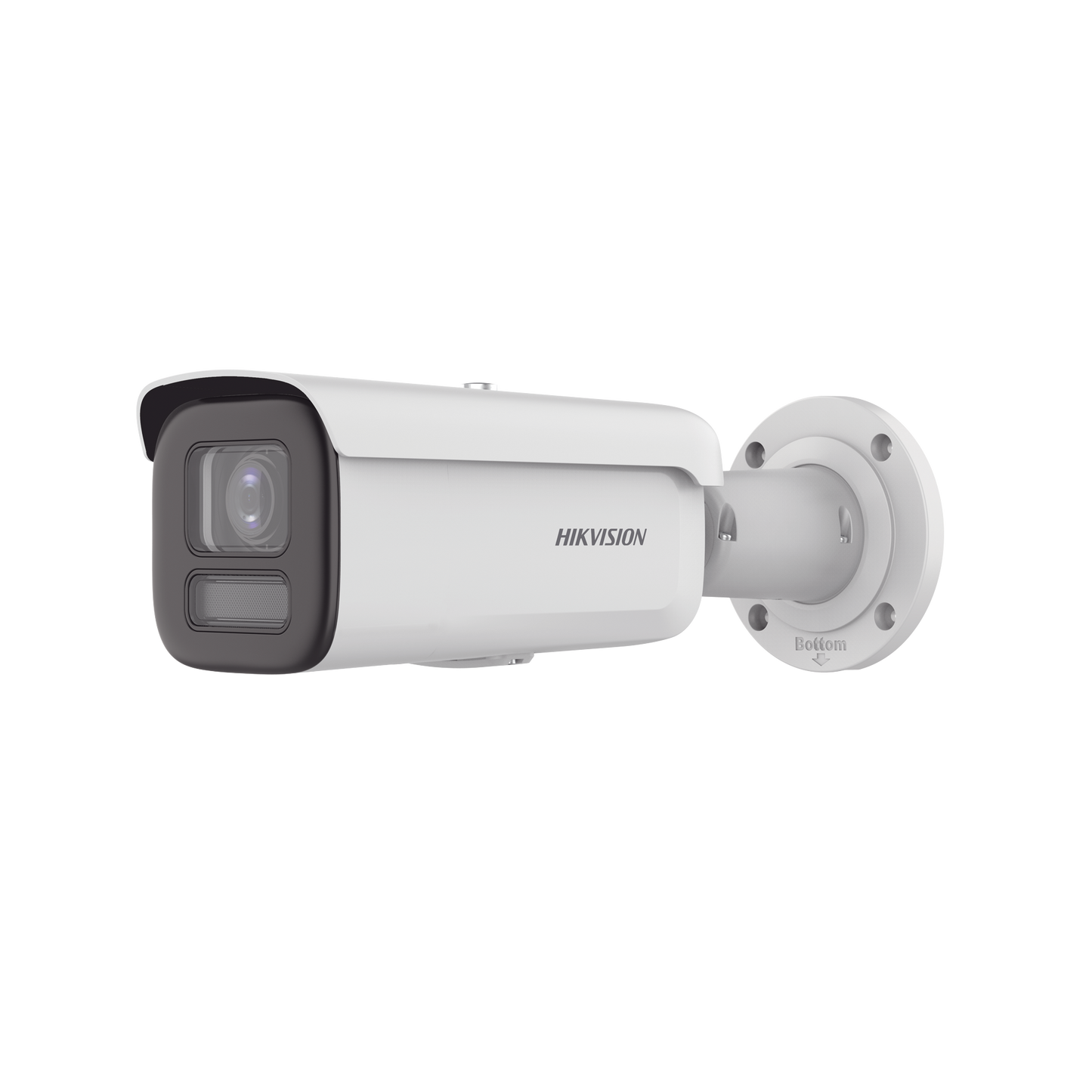 Bullet IP 4 Megapixel / Imagen a Color 24/7 / Lente 3.6 - 9 mm / Luz Blanca 60 mts / WDR 130 dB / Exterior IP67 / Captura Facial / Videoanaliticos (Filtro de Falsas Alarmas) / MicroSD