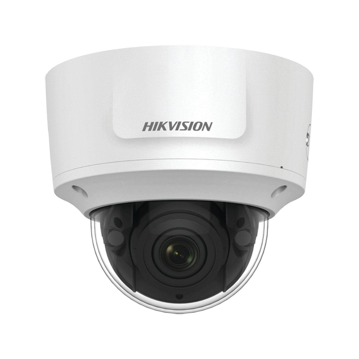 Domo IP 4 Megapixel / Lente Mot. 2.7 a 13.5 mm / 40 mts IR EXIR / Exterior IP66 / IK10 / WDR 120 dB / PoE / Audio y Alarmas / Videoanaliticos Integrados / MicroSD