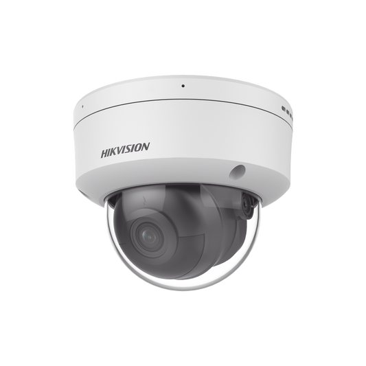 Domo IP 4 Megapixel / Lente 2.8 mm / Dual Light (40 mts IR + 40 mts Luz Blanca ) / Darkfighter S / Exterior IP67 / IK10 / Microfono Integrado / WDR 130 dB / AcuSense / Captura Facial / HEOP