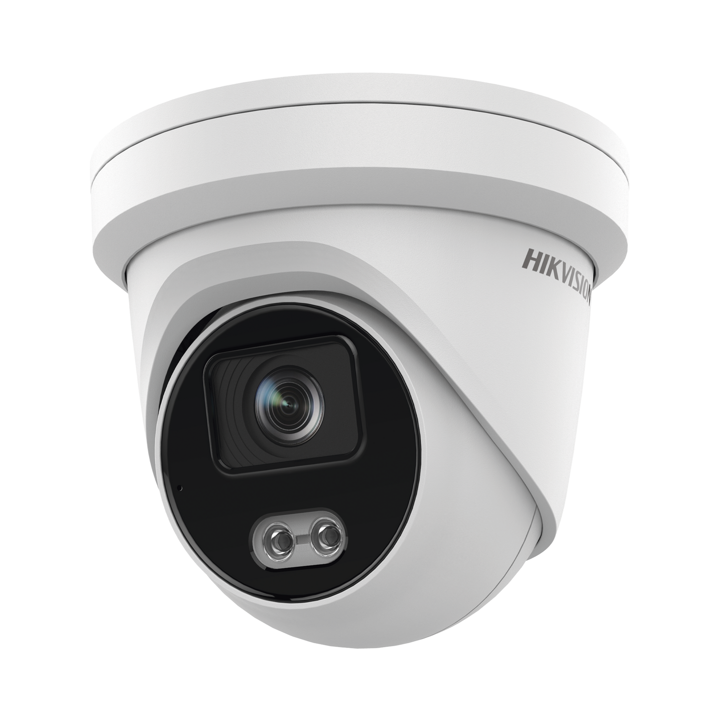 Turret IP 4 Megapixel / Imagen a color 24/7 / Lente 2.8 mm / Luz Blanca 40 mts / Exterior IP67 / Micrófono Integrado / WDR 120 dB / Audio y Alarma / Onvif