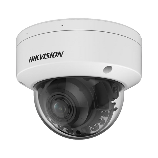 Domo IP 4 Megapixel / Lente Motorizado 2.7 - 13.5 mm / Dual Light (60 mts IR + 60 mts Luz Blanca ) / Exterior IP67  / WDR 130 dB / PoE + / AcuSense / MicroSD