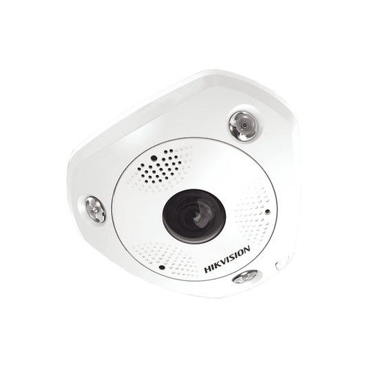 Fisheye IP 12 Megapixel / DEWARPING / Lente IMMERVISION / 180° - 360° / WDR 120 dB / Heat Map / Exterior IP67 / IK10 / Entrada y Salida de Audio y Alarma / Múltiples Vistas / microSD