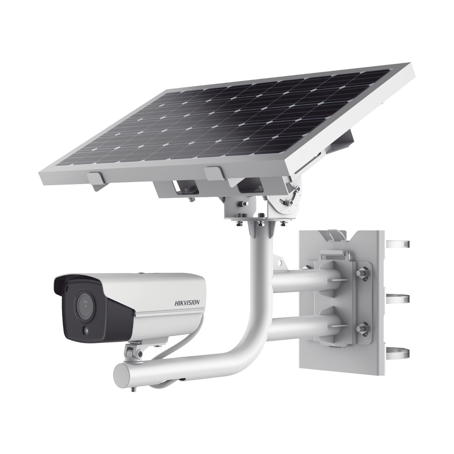 Kit Solar IP All in One / Cámara Bala 2 Megapixel DarkFighter / Lente 2.8 mm / Panel Solar / Batería de Respaldo (Hasta 60 Días) / Conexión 4G / Accesorios de Instalación