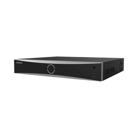 NVR 12 Megapixel (4K) / 16 canales IP / 16 Puertos PoE+ / AcuSense (Evita Falsas Alarmas) / Reconocimiento Facial / 4 BahÃ­as de Disco Duro / Switch PoE 300 mts  / HDMI en 4K / Alarmas I/O