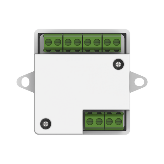 Módulo esclavo para instalaciones SEGURAS en Controles de Acceso Hikvision / Compatible con Biometricos Faciales Min Moe / Conexión RS-485  /  Soporta botón de salida y chapa.