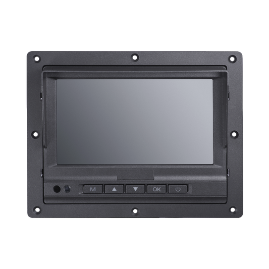 Monitor Táctil (Touch) y Botones de 7" LCD /  Compatible con DVR Móvil HIKVISION / Conector Tipo Aviación