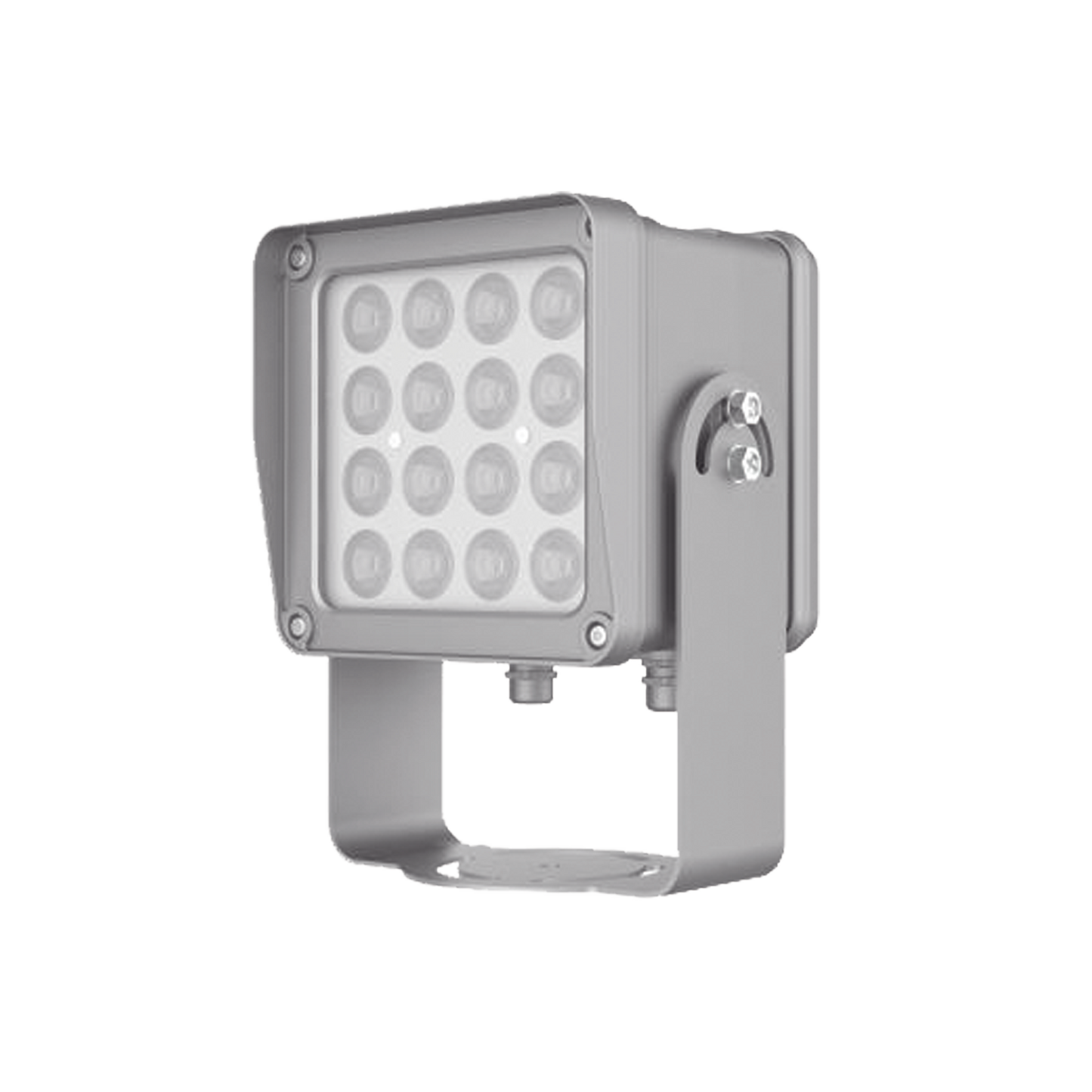 Lampara IR de Luz Continua / 16 LÃ¡mparas LED / Distancia Efectiva 16 a 25 metros / Cobertura 40Â° / Exterior IP66