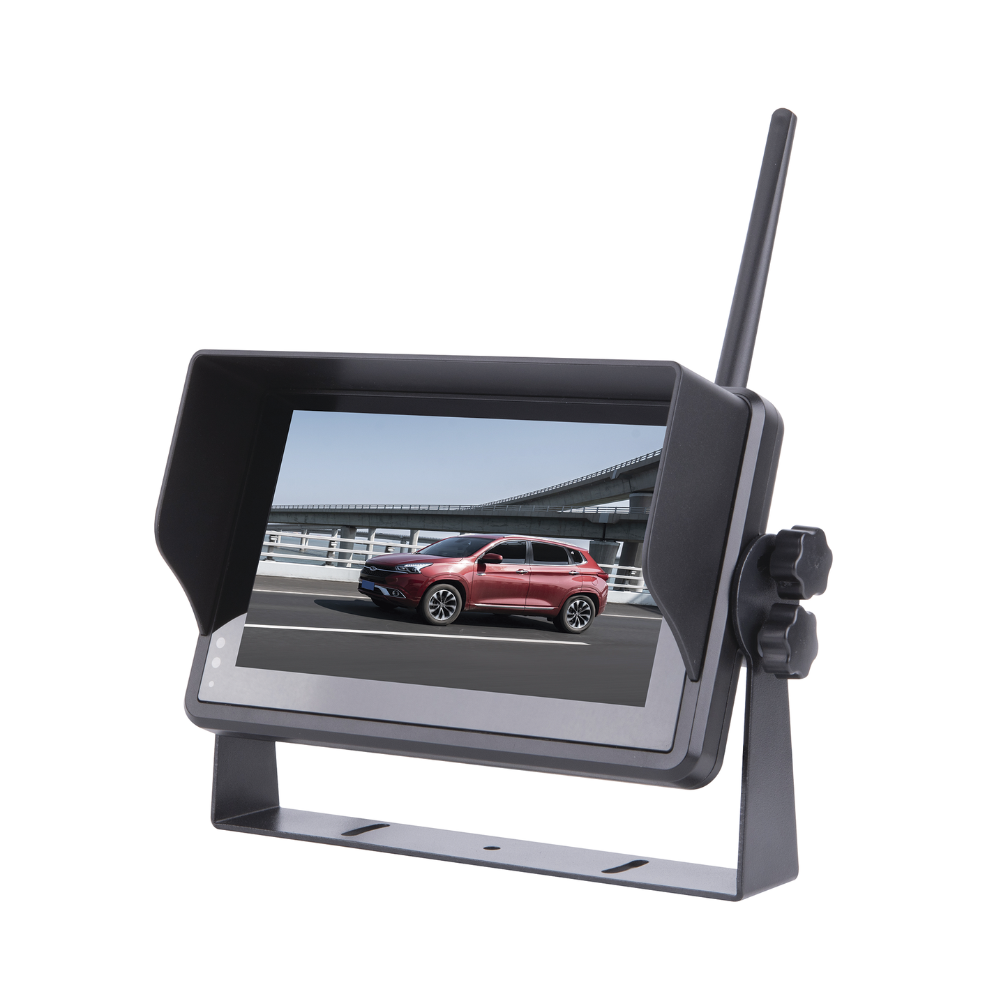 Sistema Profesional Inalámbrico de Cámara de Reversa Infrarroja y Monitor Touch de 7" para Vehículos de Trabajo y Montacargas