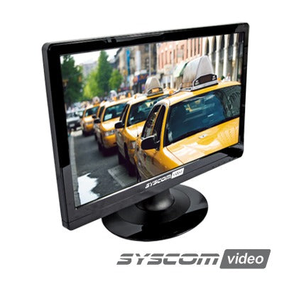 Monitor Profesional LCD de 19", Resolución 1366x768p, Entrada de Video VGA.