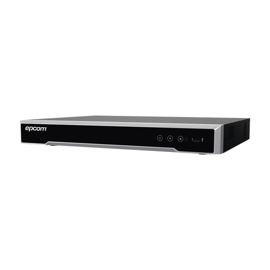 DVR 8 Canales 4K TurboHD (Con Firmware) / 8 Megapixel / 1 Bahía de Disco Duro / 4 Canales de Audio / 8 Entradas de alarma / Videoanálisis