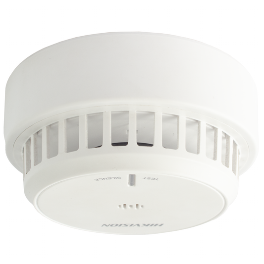 (HikFire) Detector de Humo Ã“ptico Hikvision / TecnologÃ­a Avanzada de DetecciÃ³n de Incendios / Alarma Temprana y Fiabilidad Certificada / Soporta Salida de Alarma