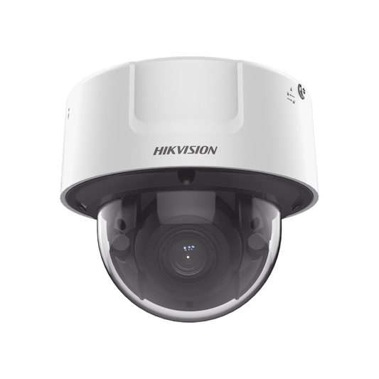 Domo IP 4 Megapixel / Lente Mot. 2.8 - 12 mm / 30 mts IR EXIR / IK10 / Reconocimiento Facial  / WDR 140 dB / DeepinView / Búsqueda por Atributos / Micrófono Integrado / Heat Map / ACUSENSE