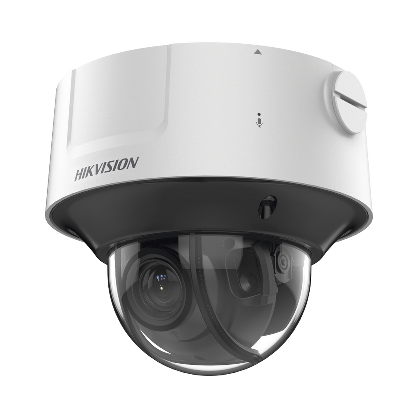 Domo IP 4 Megapixel / Lente Mot. 2.8 a 12 mm / Conteo de Personas / WDR 140 dB / 30 mts IR EXIR / DARKFIGHTER / Exterior IP67 / IK10 / Detección Facial / Búsqueda por Atributos / microSD