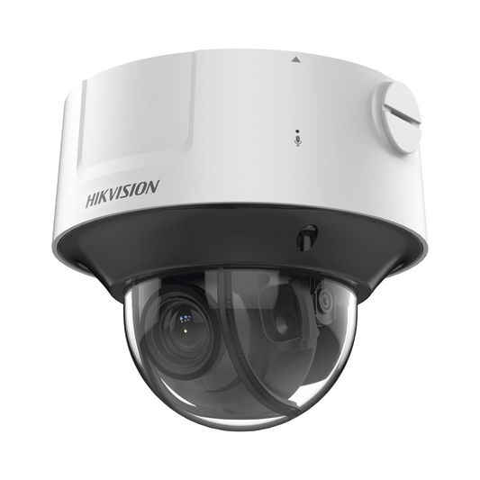 Domo IP 4 Megapixel / Lente Mot. 2.8 a 12 mm / Conteo de Personas / WDR 140 dB / 30 mts IR EXIR / DARKFIGHTER / Exterior IP67 / IK10 / Detección Facial / Búsqueda por Atributos / microSD