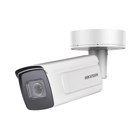 Bala IP 8 Megapixel / Lente Mot. 2.8 - 12 mm / 50 mts IR EXIR / IK10 / Reconocimiento Facial / WDR 140 dB / DeepinView / Búsqueda por Atributos / Heat Map / ACUSENSE / Micro SD