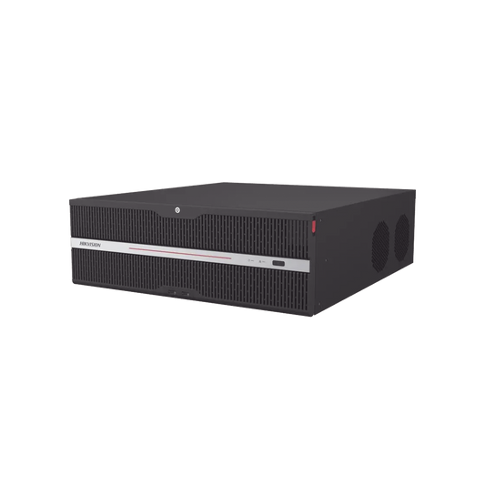 NVR 12 Megapixel (4K) / 64 Canales IP / 8 Bahías de Disco Duro / 2 Tarjetas de Red / Soporta RAID / HDMI en 4K / Soporta POS / Reconocimiento Facial / Bases de Datos / Hasta 100,000 Fotografías