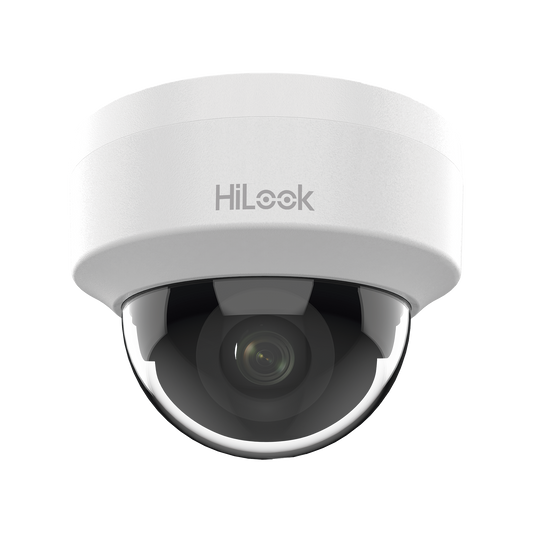 HiLook Series / Turret IP 2 Megapixel (1080p) / Lente 2.8 mm (Gran Angular) / 30 mts IR / Interior / PoE / dWDR / H.265+ / ONVIF