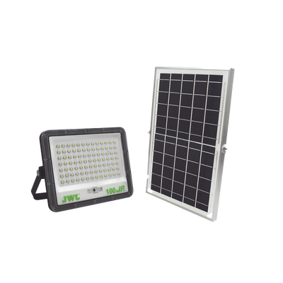 Reflector con Panel Solar 100 W /  Batería 3.2  V CD / T.C.C. 6 500 K / IP66.