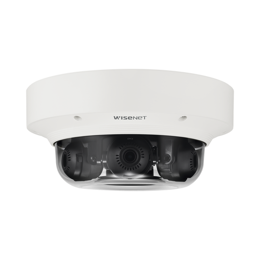 Cámara IP Multisensor 6MP ( 3 Sensores de 2MP) WDR 150 DB, Lente Motorizado 3 - 6 MM /  HPOE / IP66 / IK10 / NEMA 4X