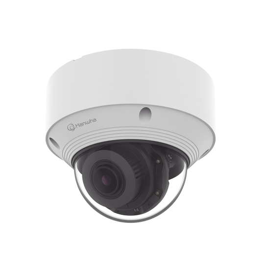 Cámara IP Tipo domo Antivandálica 5 Megapíxel / Lente Varifocal 3.2 - 10mm / IR 30M / WDR 120db / IP66 / H.265 & WiseStream / Inteligencia Artificial Deteccion de Personas y vehiculos