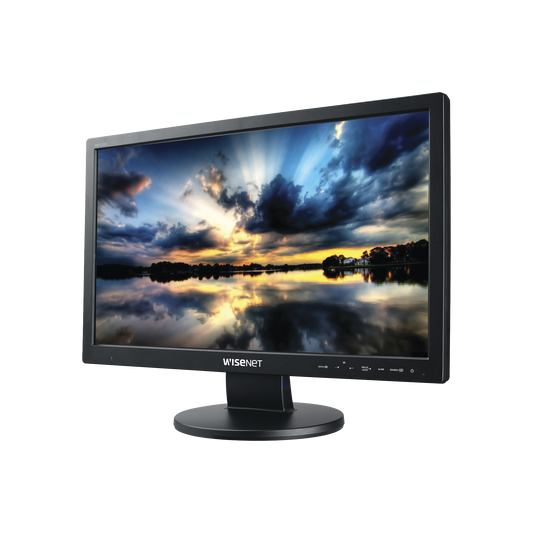 Monitor Profesional FULL HD LED de 22" con cristal templado ideal para Videovigilancia / Uso 24/7 / Resolución 1920x1080 / Entradas de video HDMI, VGA y BNC.