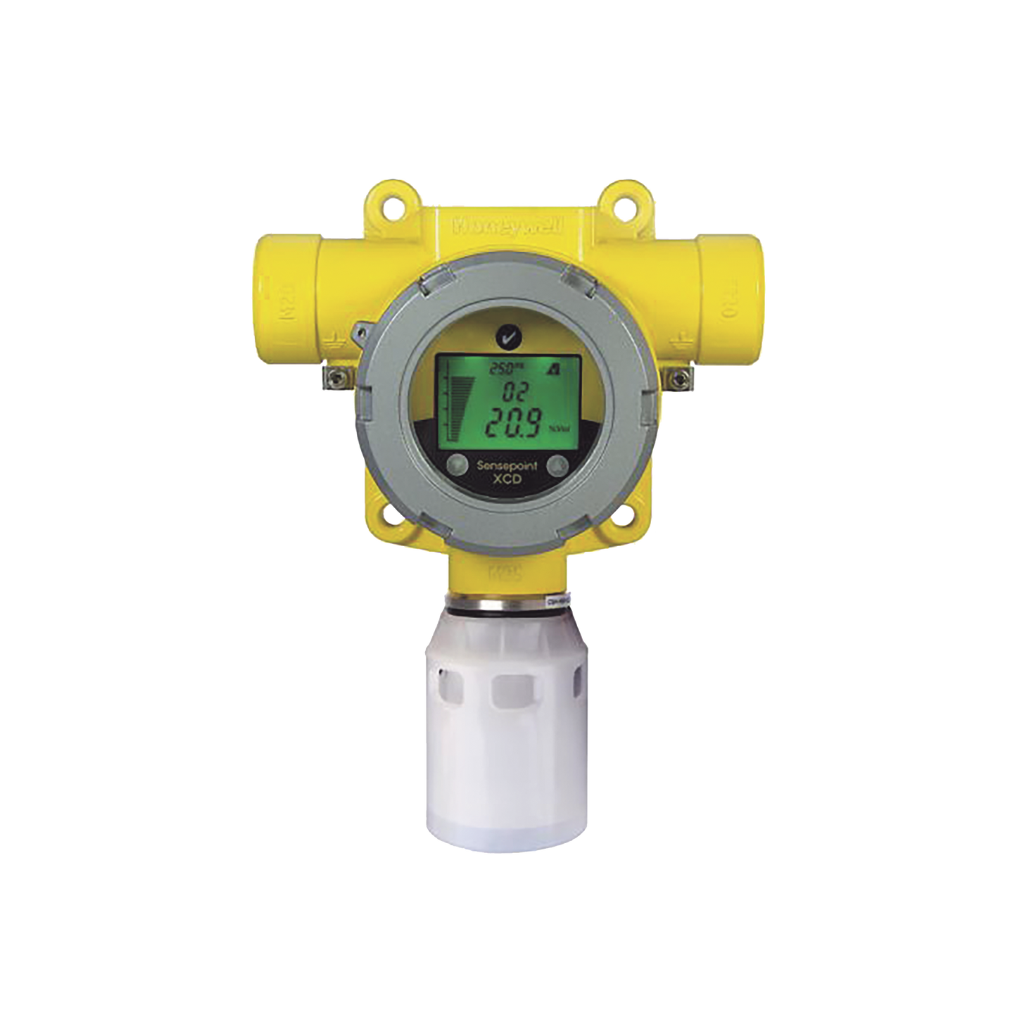 Detector Fijo De Gas Con Sensor EC De Oxigeno 0-25% v/v, Para Gases Combustibles, Salida 4-20 mA, UL/c-UL/INMETRO, 2x3/4" NPT, Carcasa Aluminio, Serie Sensepoint XCD