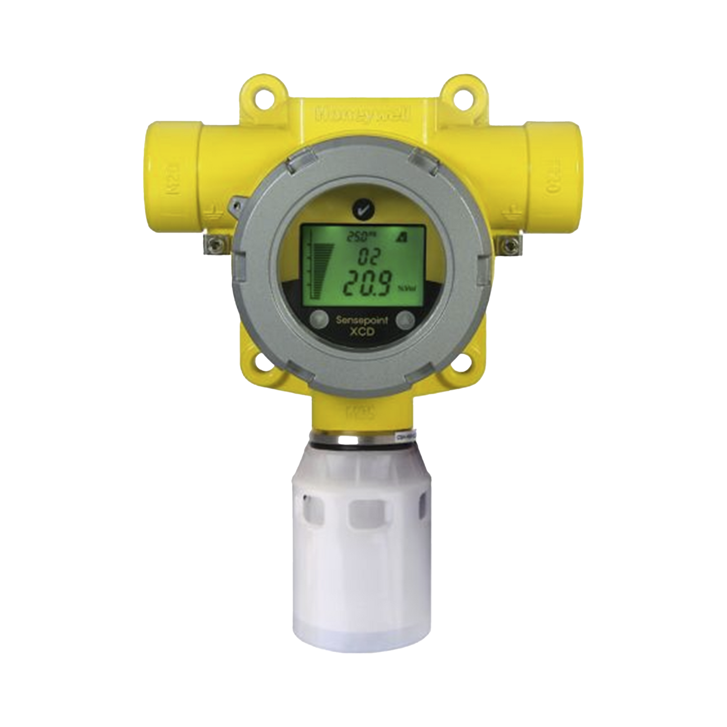 Detector De Gas Fijo, Con Sensor De Oxigeno EC 0-25% V/V, Para Gases Combustibles, Salida Modbus y 4-20 mA, Certificación UL/c-UL/INMETRO, Entradas 2x3/4" NPT, Carcasa Pintado De Aluminio Grado Marino LM25, Rango de Gas Fijo, Serie Sensepoint