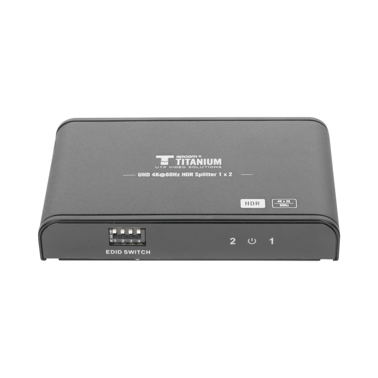 Divisor (Splitter) HDMI 4K de 1 Entrada a 2 Salidas (Simultaneas) / Soporta 4K×2K / Ajuste de resoluciones EDID / HDR / HDMI 2.0 /  HDCP 2.2  / Soporta formatos de Audio Dolby Digital / Longitud del cable de entrada y salida ≤10m.
