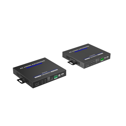KIT EXTENSOR HDMI 4K@60HZ sobre IP GIGABIT / IPCOLOR / 100m en Conexión Uno a Uno /  Salida Loop / IR Bi-Direccional / RS232 / ARC / CERO LATENCIA / Soporta conexión Uno a Muchos/Switch en Cascada