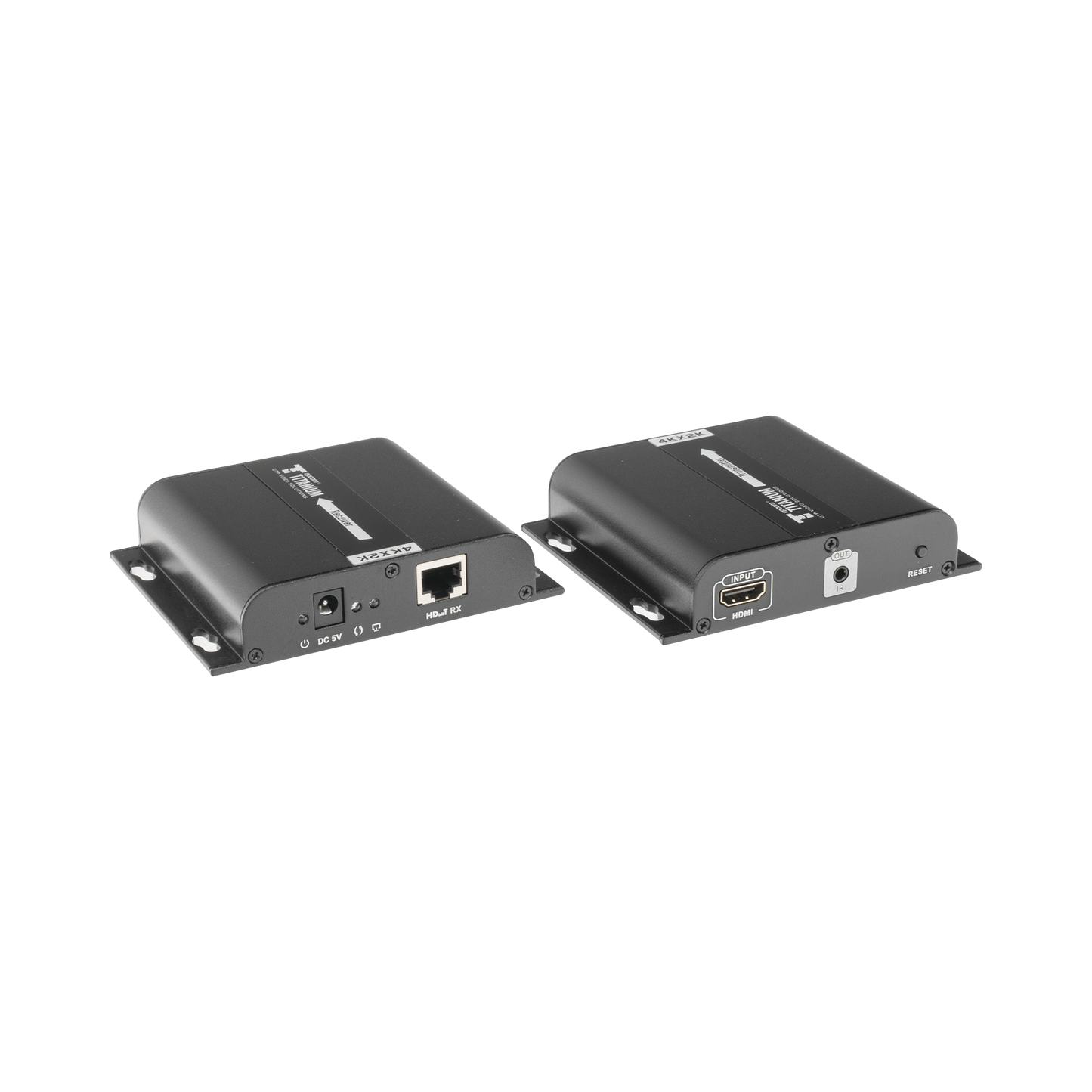 Kit Extensor HDMI para distancias de 120 metros / Resolución 4K @ 30Hz / Cat 5e/6 / Soporta conexión Uno a Uno y Uno a Muchos / Hasta 253 Rx / HDbitT / Soporta control remoto del equipo fuente.