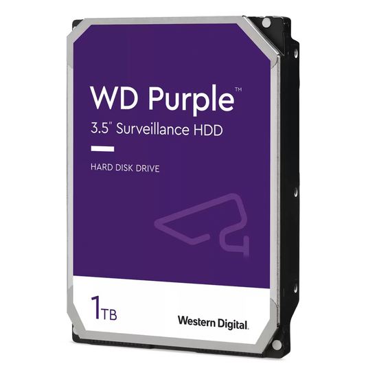 Disco Duro Purple de 1 TB / 5400 RPM / Optimizado para Soluciones de Videovigilancia / Uso 24-7 / 3 Años de Garantia