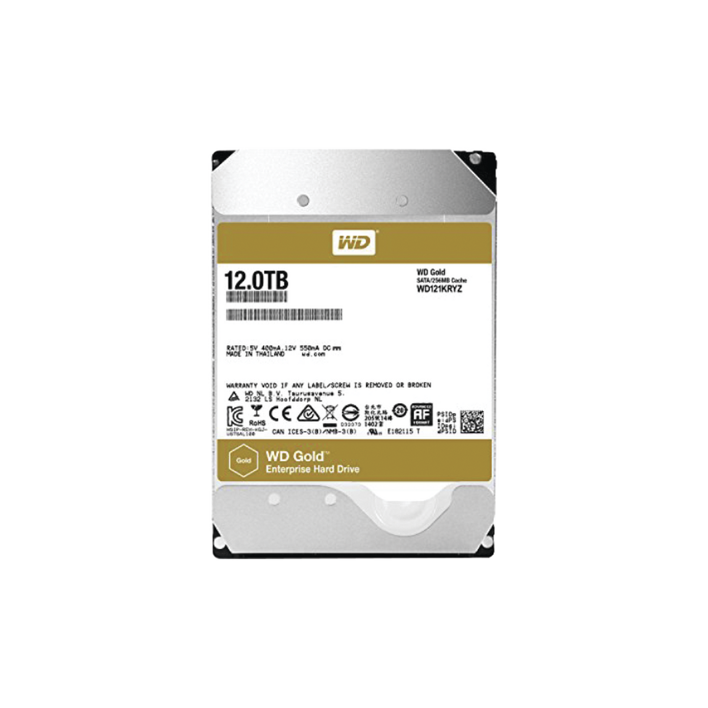 Disco duro WD 12TB / 7200RPM / Optimizado NAS y DataCenter / HelioSeal