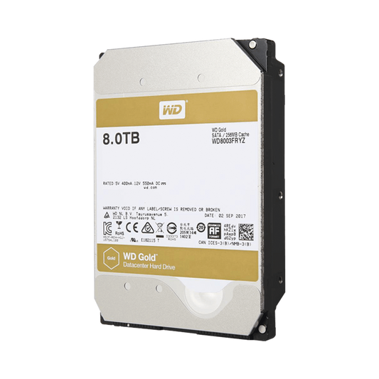 Disco Duro Gold de 8TB / Clase Enterprise / 5 AÑOS DE GARANTÍA