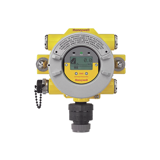 Transmisor Universal XNX, HART® sobre salida 4-20 mA, 3 Relés falla/alarma, ATEX/IECEx, 5 entradas M25, Aluminio Pintado, Configurado Para Searchpoint Optima Plus y Searchline Excel