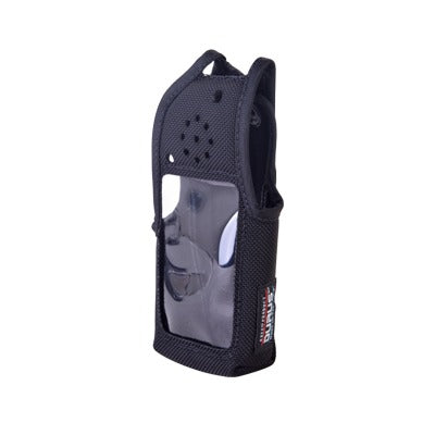 Funda de Nylon, clip-cinto, capuchón con broches para botones y visor frontal-DTMF / IC-F3161, IC-F3261/ 3360.