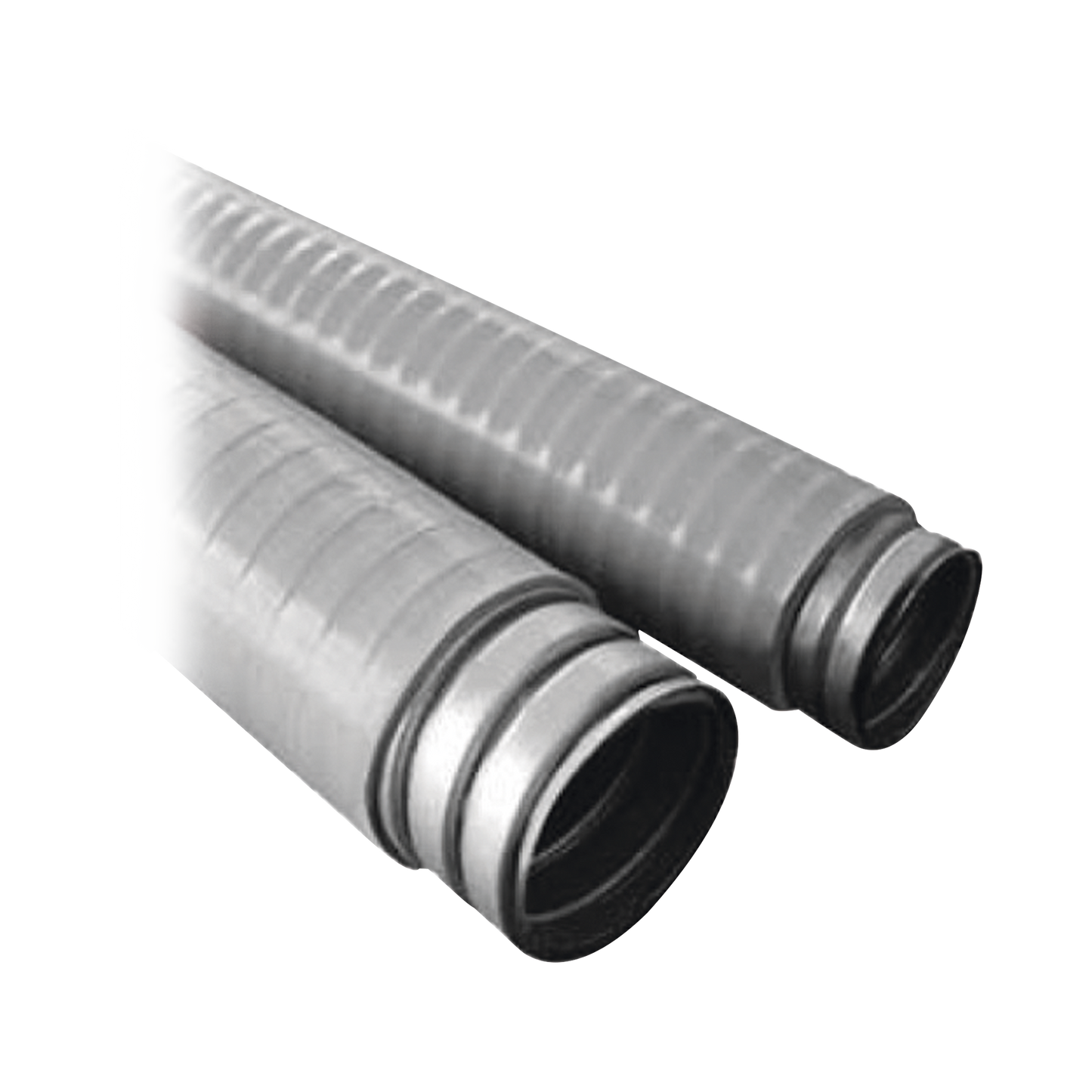 Tubo Flexible tipo Liquidtight de 1 1/2" (38 mm). Acero + Forro PVC. Rollo de 30 Metros.