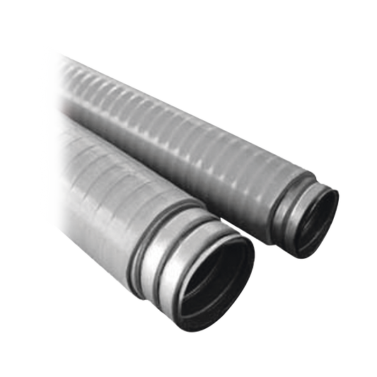 Tubo Flexible tipo Liquidtight de 3" (75 mm). Acero + Forro PVC. Rollo de 12 Metros.