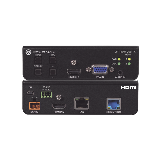 HDMI (2 INPUT) PLUS VGA SWITCHER ;  CONTROL ;  AND HDBASET OUTPUT (100 M)